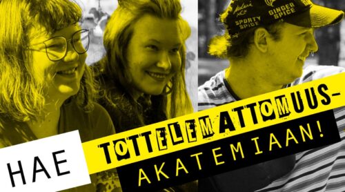 Hae mukaan Tottelemattomuus­akatemiaan!