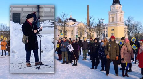 Pertti Koistisen puhe Ukraina-mielenosoituksessa Tampereella