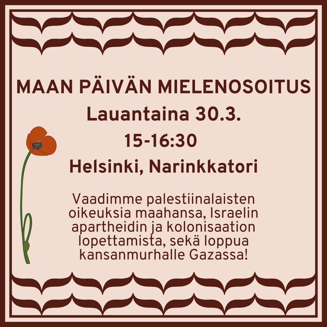 Maan päivän mielenosoitus • Helsinki