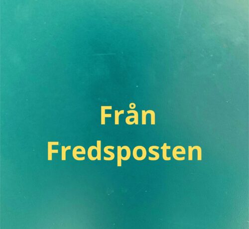 Från Fredsposten: Palestina älskar Hilma Granqvist