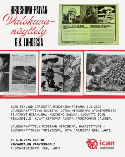 Valokuvanäyttely 6.8.2025