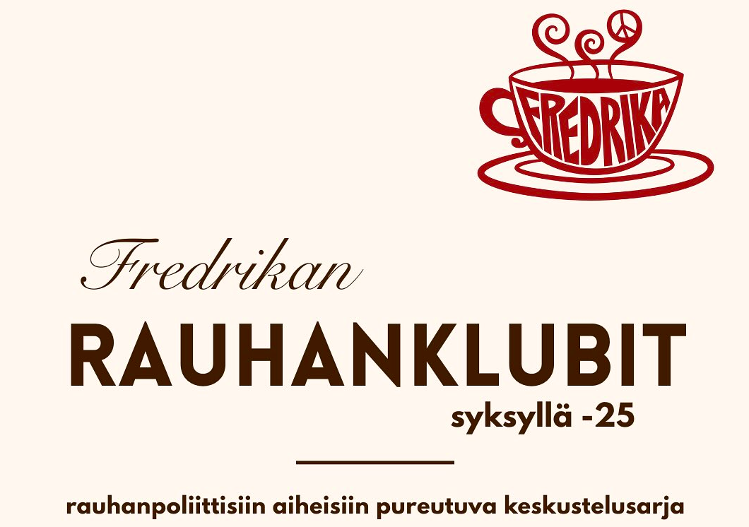 Fredrikan rauhanklubi: Sukupuoli, rauha ja turvallisuus • Helsinki