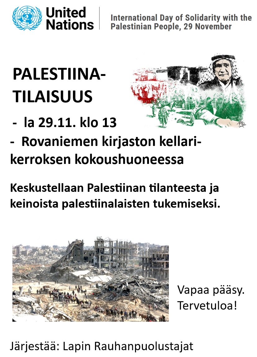 Palestiina-tilaisuus • Rovaniemi