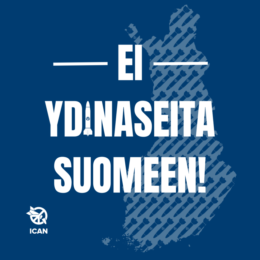 Hallituksen esitystä poistaa ydinergialain sisältämä ydinasekielto ei pidä hyväksyä