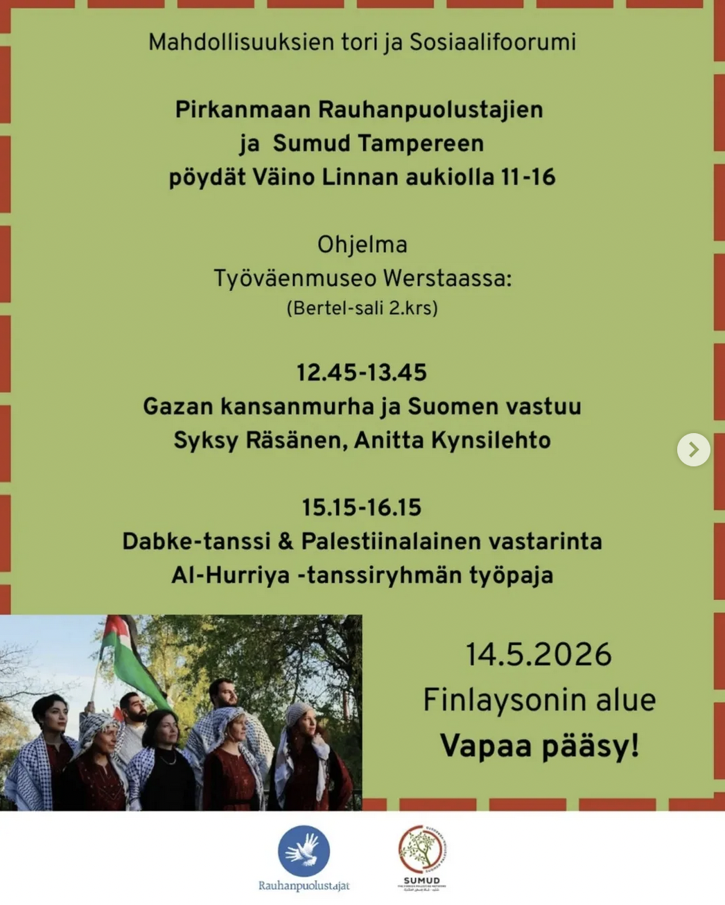 Mahdollisuuksien tori & Sosiaalifoorumi • Tampere