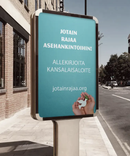 Kansalaisaloite: Jotain rajaa asehankintoihin