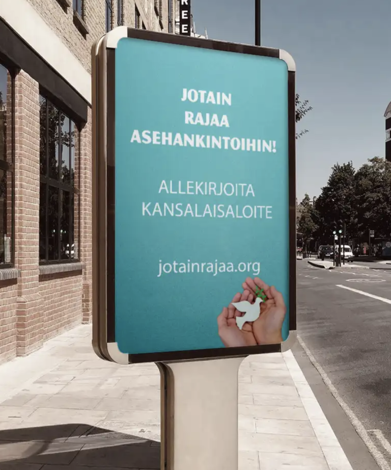 Kansalaisaloite: Jotain rajaa asehankintoihin